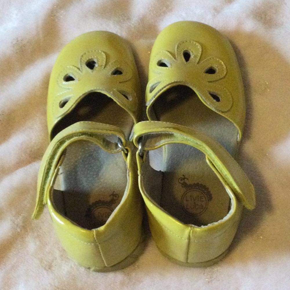 Livie & Luca size 12 mustard yellow petals Mary Jane - Picture 3 of 5